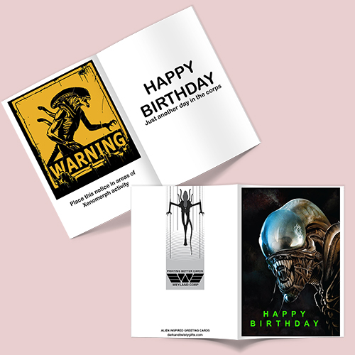 alien alternative birthday card